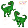 RasuDecor 2pcs 33.5” Tyrannosaurus Rex Green Dinosaur Mylar Foil Balloon (86x83) cm Toy Birthday, Dinosaur Theme and Adult Kids Children's Party Decorative # RasuImpex