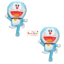 RasuDecor 2pcs 18” Mini Doraemon Mylar Foil Balloon Kid’s Toy Birthday, Doremon Theme and Children's Party Decorative #RasuImpex