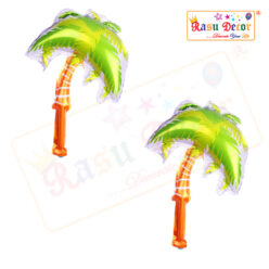 RasuDecor 2pcs 18” Mini Palm Tree Mylar Foil Balloon Kid’s Toy Foil Balloon Birthday Engagement Wedding Baby Shower Aloha Beach Theme and Children's Party Decorative #RasuImpex